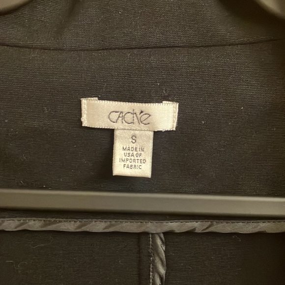 Cache black three quarter sleeve blazer woman’s size small - Picture 3 of 7